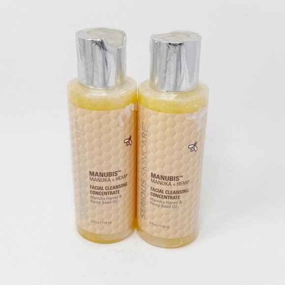 2 Serious Skincare  MANUBIS FACIAL Manuka Hemp Cleansing Concentrate 4 oz NEW - Picture 1 of 6